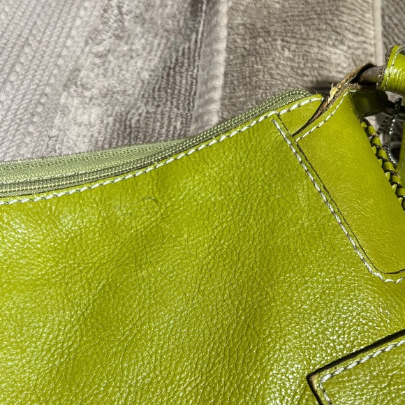 Fossil Green Leather Shoulder Bag - Picture 13 of 13